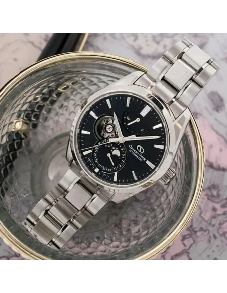reloj automático hombre Orient Contemporary Moon Phase RE-AY0001B 41mm cristal de zafiro super anti-reflectante 1