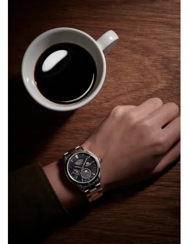 reloj automático hombre Orient Contemporary Moon Phase RE-AY0001B 41mm cristal de zafiro super anti-reflectante 1