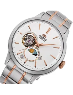 reloj automático hombre Orient Sun Moon RA-AS0101S Semi-Skeleton 42mm cristal de zafiro