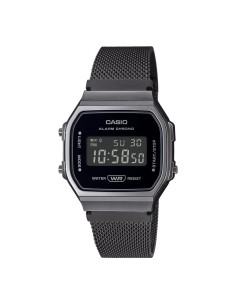 Reloj Casio Colecction a168wemb-1b gun metal correa de acero inoxidable