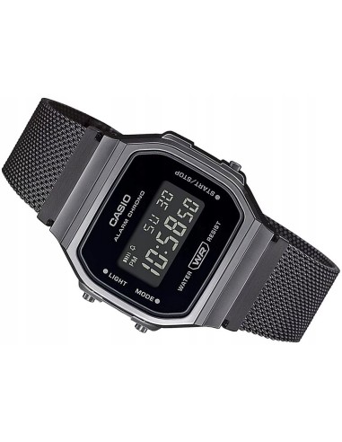 Reloj Casio Colecction Vintage Iconic a168wemb-1b gun metal correa de acero inoxidable