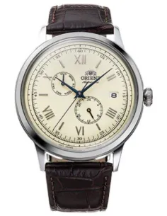reloj automático hombre Orient Bambino RA-AK0702Y  40.5mm 30m WR Correa de cuero (admite cuerda manual)