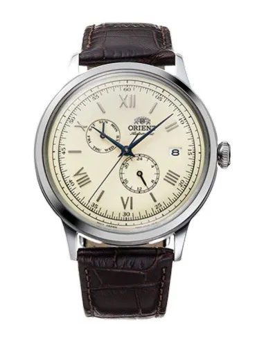 reloj automático hombre Orient Bambino RA-AK0702Y  40.5mm 30m WR Correa de cuero (admite cuerda manual)