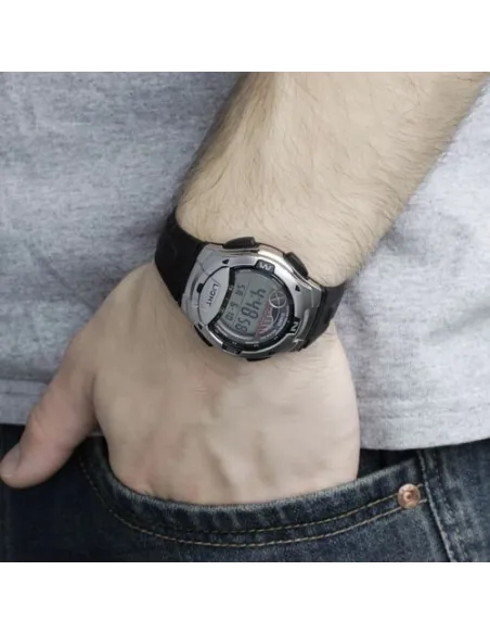 reloj digital hombre Casio  W753-1A 100m WR 10 años batería Fases Lunares 5 alarmas