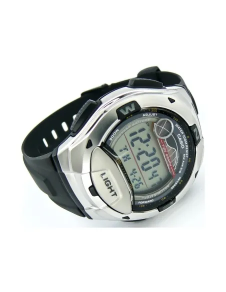 reloj digital hombre Casio  W753-1A 100m WR 10 años batería Fases Lunares 5 alarmas