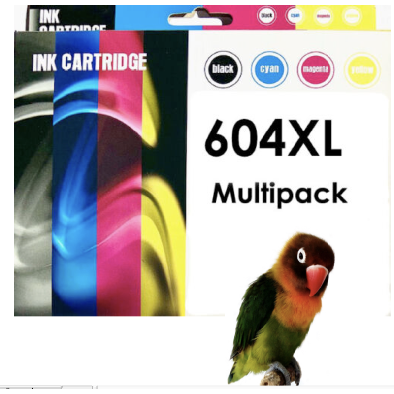 4 cartuchos compatibles para Epson 604XL XP2200 XP2205 XP4200 WF2950 WF2935 XP3200 XP3205 XP4205 WF2930 WF2910 XL  604 XL para X