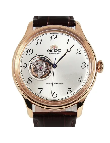 reloj automático hombre Orient Envoy RA-AG0012S v2 dial plateado 43mm correa cuero