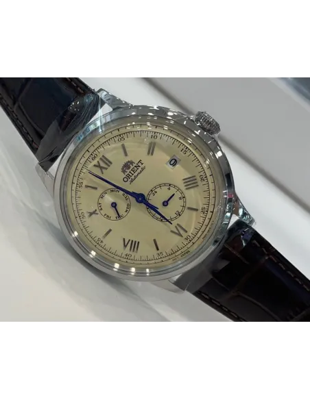 reloj automático hombre Orient Bambino RA-AK0702Y  40.5mm 30m WR Correa de cuero (admite cuerda manual)