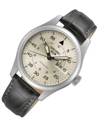 reloj automático hombre Seiko 5 Sports SRPJ87K1 ‘Champagne Flieger’ Suit Style 36mm 100m