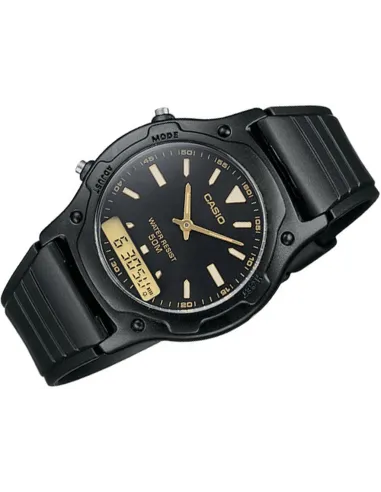 copy of Reloj clásico hombre analógico digital Casio AW-49H-1B correa resina 50m water resist