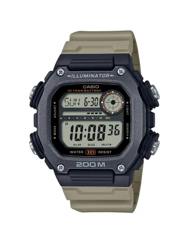 reloj deportivo hombre Casio DW-291HX-5AV 10 años batería 200m WR Hora Mundial