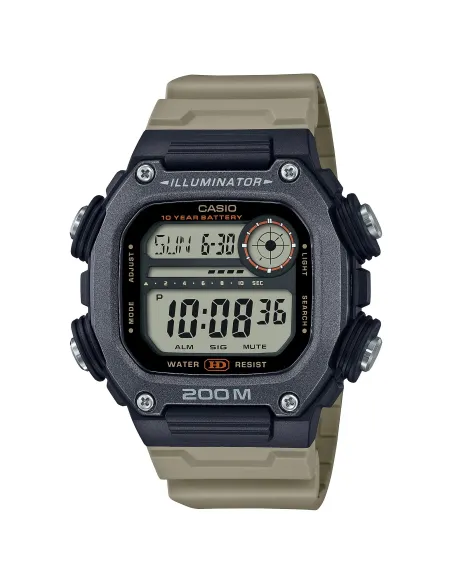 reloj deportivo hombre Casio DW-291HX-5AV 10 años batería 200m WR Hora Mundial