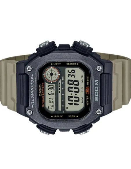 reloj deportivo hombre Casio DW-291HX-5AV 10 años batería 200m WR Hora Mundial