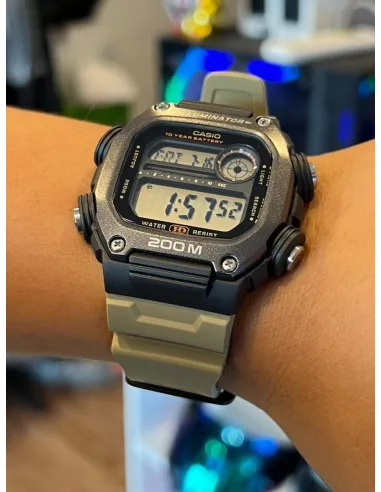 reloj deportivo hombre Casio DW-291HX-5AV 10 años batería 200m WR Hora Mundial