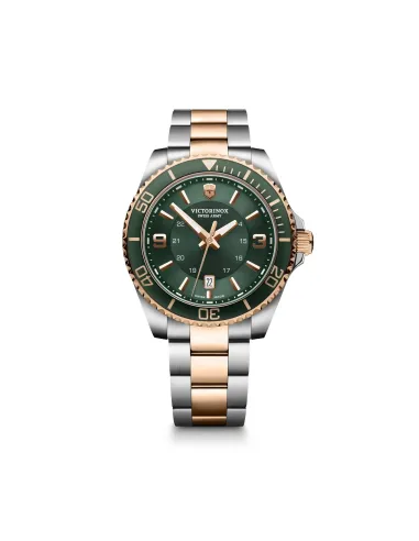reloj militar hombre Victorinox Swiss Army  242008 43mm cristal de zafiro  100m WR correa de acero