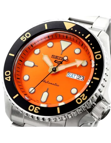 Reloj automático buceo hombre Seiko 5 Sports SRPD59K1 42.5mm 100m WR correa de acero