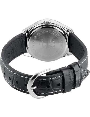 Reloj CASIO analógico mujer LTP-1303L-7B esfera blanca correa negra