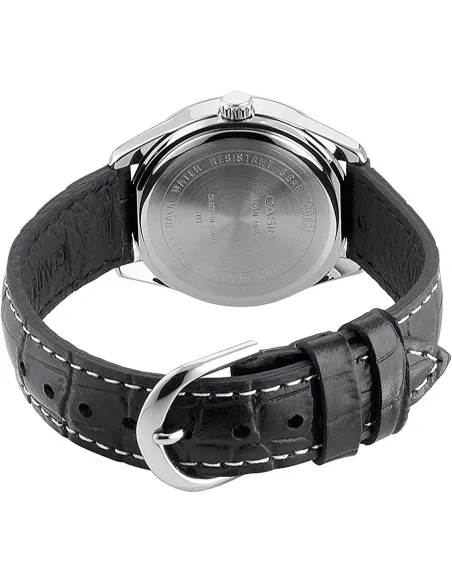 Reloj CASIO analógico mujer LTP-1303L-7B esfera blanca correa negra