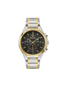 reloj hombre Bulova Curv 98A301 44mm Cristal de Zafiro 262kHz Cuarzo Alta Precisión 30m WR