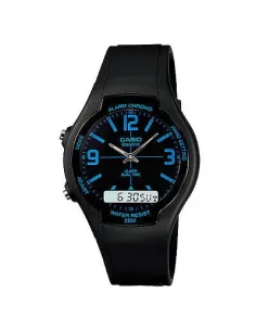 reloj unisex Casio AW-90H-2B analógico digital alarma cronómetro 50m WR 2