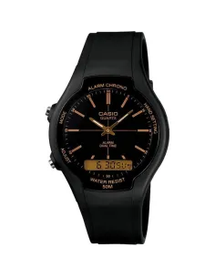 reloj unisex Casio AW-90H-9E analógico digital alarma cronómetro 50m WR