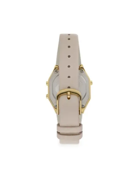 reloj mujer vintage clásico digital Casio LA680WEGL-4 alarma luz led correa de cuero