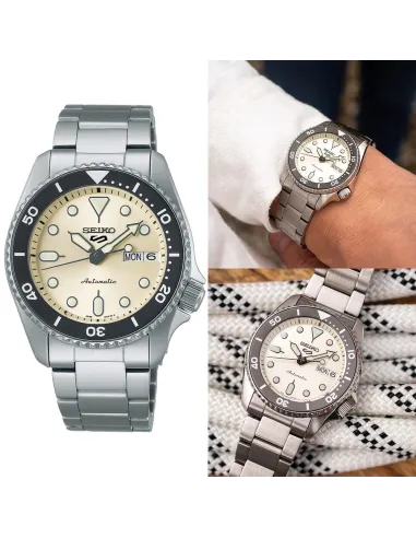 reloj automático buceo hombre Seiko 5 Sports SRPK31K1 38mm 100m WR correa de acero