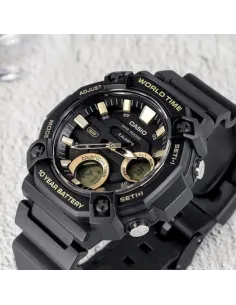 reloj deportivo hombre Casio AEQ-120W-9AV 100m WR 10 años batería Hora Mundial 2