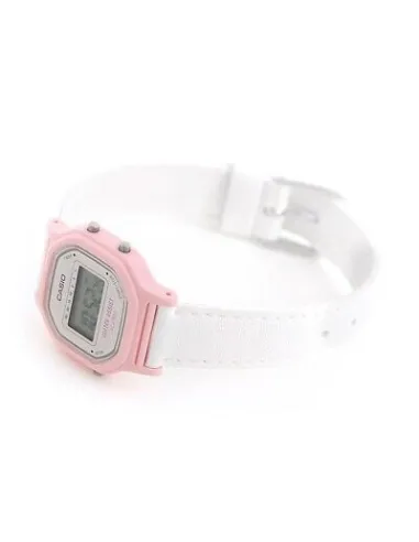 reloj mujer digital Vintage Casio LA-11WL-4A alarma correa de cuero