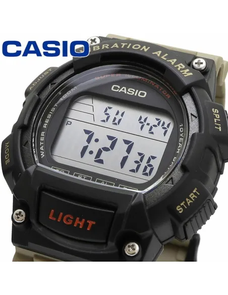 reloj deportivo Casio W-736H-5AV Alarma Vibratoria Super Illuminator 100m resistente al agua