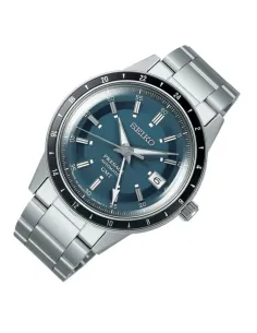 Seiko Presage GMT ssk009j1 Petrol Blue Road Trip Style 60’s 40.8mm 2