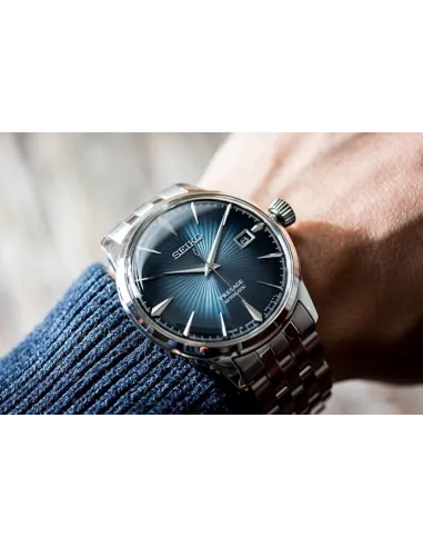 reloj automático hombre Seiko Presage srpb41j1 Cocktail Time Blue Moon 40.5mm  50m WR