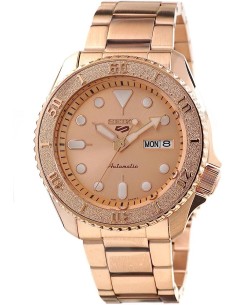 reloj automático deportivo hombre Seiko 5 Sports SRPE72K1 Superman Rose Gold 42.5mm 100m