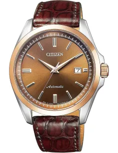 Citizen NB1045-16W JDM 41mm cristal de zafiro 100m WR correa piel cocodrilo