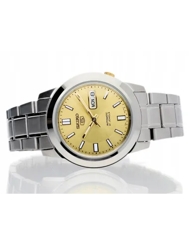 reloj automático unisex Seiko 5 SNKK13K1 37mm 30m WR correa de acero