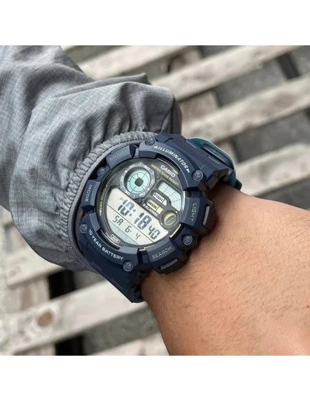 Reloj hombre deportivo Casio WS-1500H-2AV Fases Lunares 10 años batería Modo Pesca