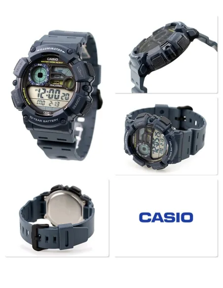 Reloj hombre deportivo Casio WS-1500H-2AV Fases Lunares 10 años batería Modo Pesca