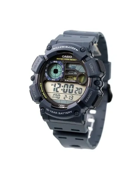 Reloj hombre deportivo Casio WS-1500H-2AV Fases Lunares 10 años batería Modo Pesca