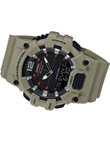 Reloj deportivo hombre Casio HDC-700-3A3 10 años batería Hora Mundial Pantalla Neón 100m WR correa goma