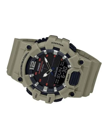 Reloj deportivo hombre Casio HDC-700-3A3 10 años batería Hora Mundial Pantalla Neón 100m WR correa goma