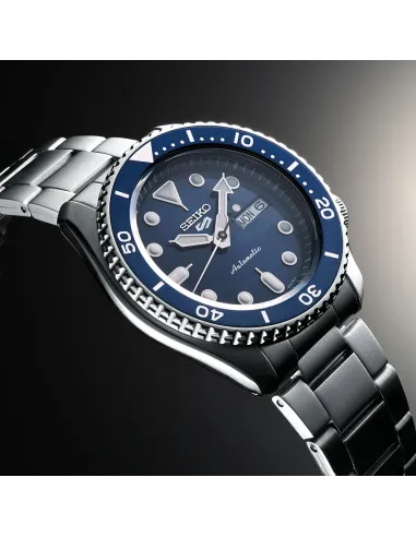 reloj deportivo hombre Seiko 5 Sports SRPD51K1 42.5mm 100m WR correa de acero