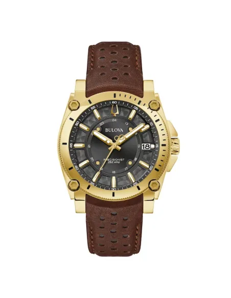 Bulova Precisionist 97B216 40m 300m WR cristal de zafiro correa de acero HPQ (High Performance Quartz