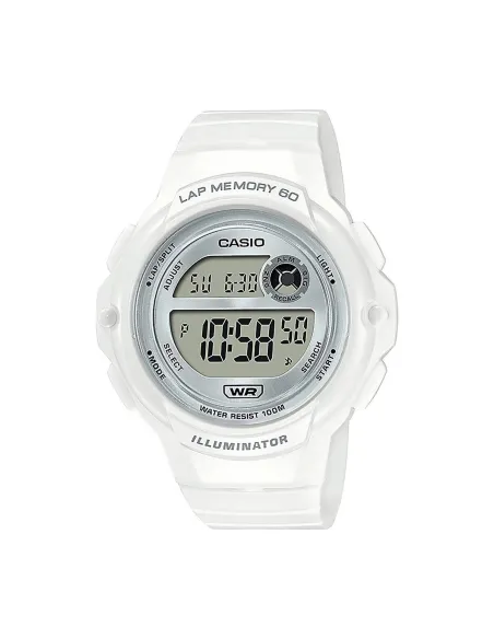Reloj Casio LWS-1200H-7A1 Lap Memory White Running Watch LWS-1200H-7A1