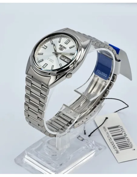 reloj unisex automático Seiko 5 SNXS73J1 37mm Hecho en Japón correa de acero