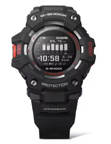 Casio G-SHOCK G-SQUAD GBD-100-1 Smartphone Link/App Power Trainer resistente a los golpes 200m WR