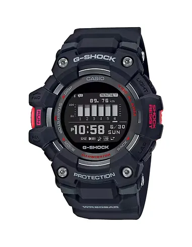Casio G-SHOCK G-SQUAD GBD-100-1 Smartphone Link/App Power Trainer resistente a los golpes 200m WR