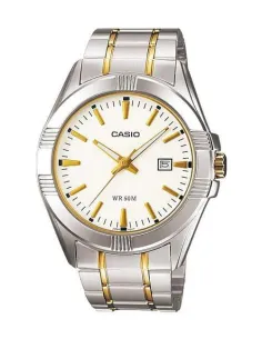 reloj analógico clásico hombre Casio MTP-1308SG-7AV 43.5mm 50m WR correa de acero