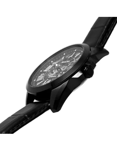 reloj automático hombre Bulova Sutton Skeleton 98A304 43mm IP Black  100m WR