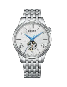 reloj automático hombre Citizen Classic Open Heart NH9130-84A 40mm 50m WR cristal de zafiro
