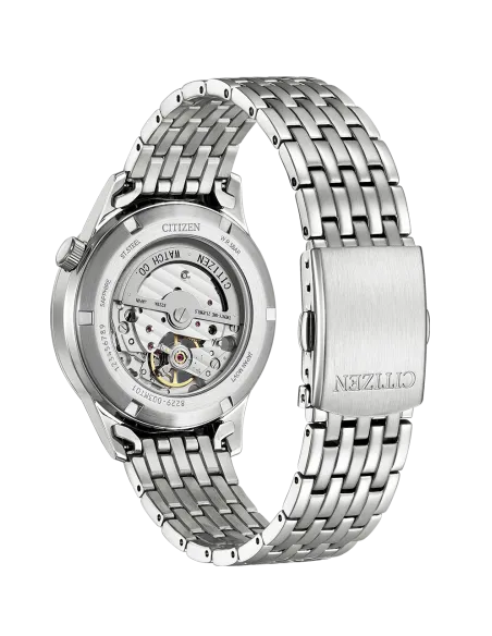 reloj automático hombre Citizen Classic Open Heart NH9130-84L 40mm 50m WR cristal de zafiro